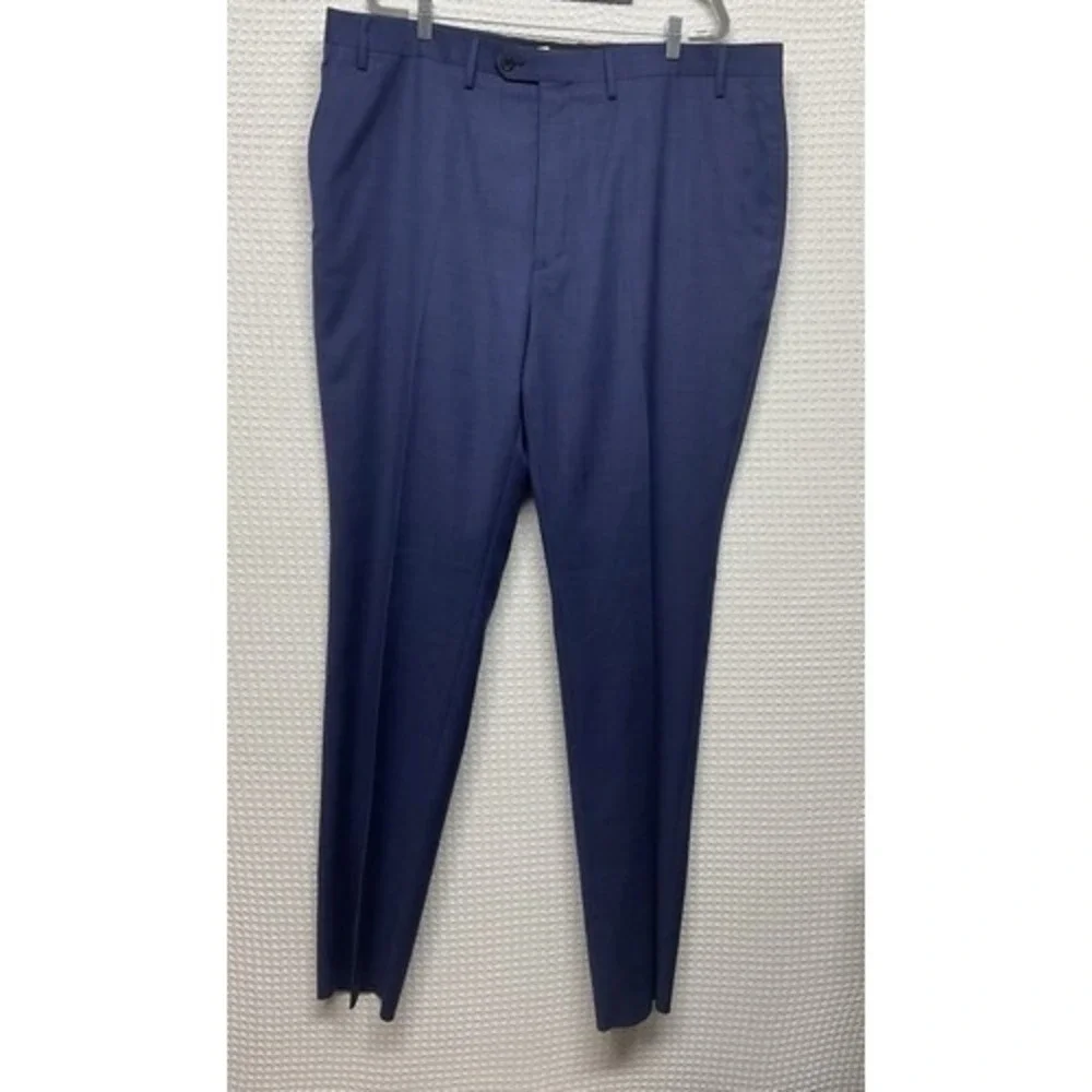 NWT Ralph Lauren Big & Tall Comfort Flex Navy Dress Pants Men 46R Indonesia‎
